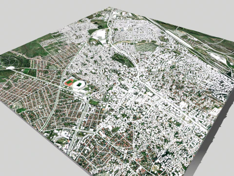 Cityscape Craiova Romania 3D Model