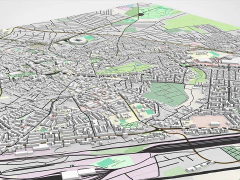 Cityscape Craiova Romania 3D Model