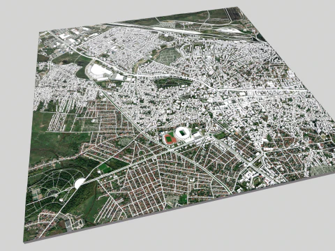 Cityscape Craiova Romania 3D Model