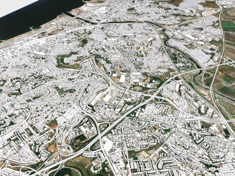 Cityscape Kouba Algeria Modelo 3D
