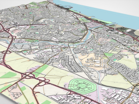 Cityscape Kouba Algeria Modelo 3D