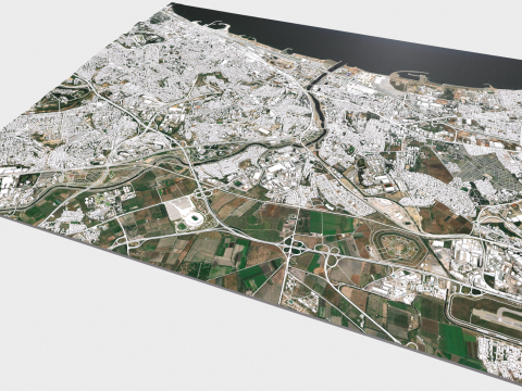 Cityscape Kouba Algeria Modelo 3D