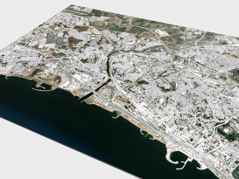 Cityscape Kouba Algeria Modelo 3D