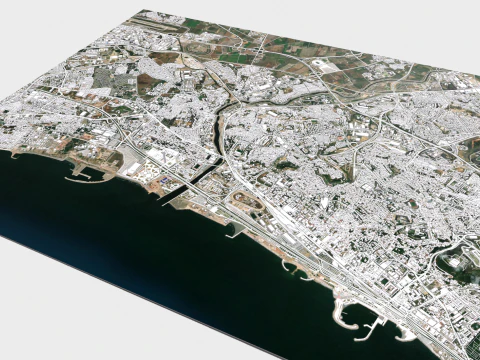 Cityscape Kouba Algeria 3D Model