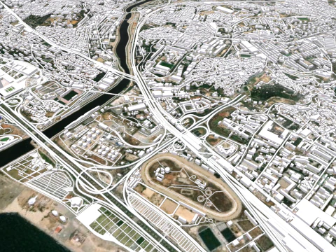 Cityscape Kouba Algeria 3D Model