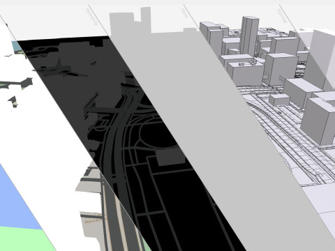 Cityscape New York Downtown 3D Model