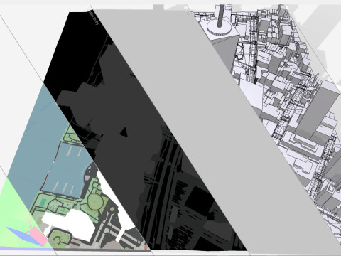 Cityscape New York West street 3D Model