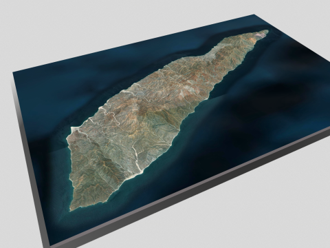 Jacques Cousteau Island Modelo 3D