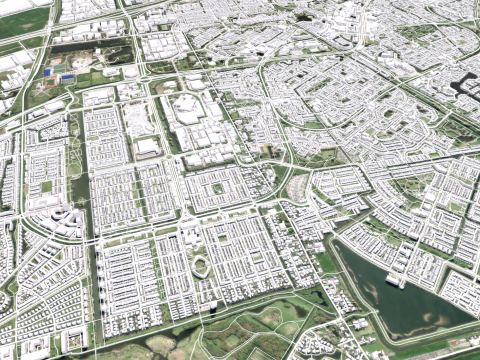 Cityscape Zoetermeer Netherlands 3D मॉडल