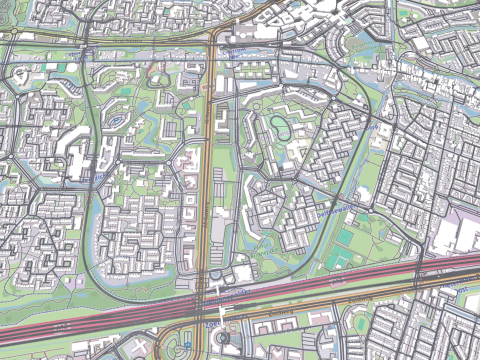Cityscape Zoetermeer Netherlands 3D मॉडल
