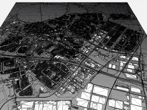 Cityscape Zoetermeer Netherlands 3D Model