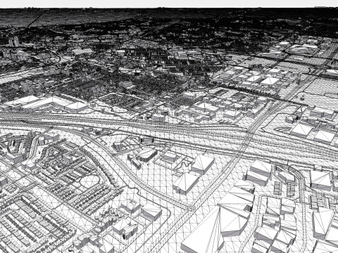 Cityscape Zoetermeer Netherlands 3D मॉडल