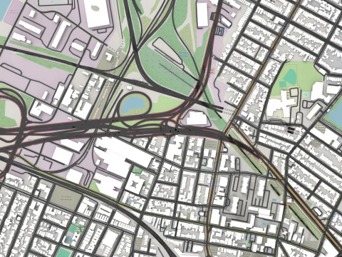 Paisagem urbana Jersey City Nova Jersey EUA Modelo 3D