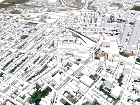 Cityscape Jersey City New Jersey USA 3Dモデル