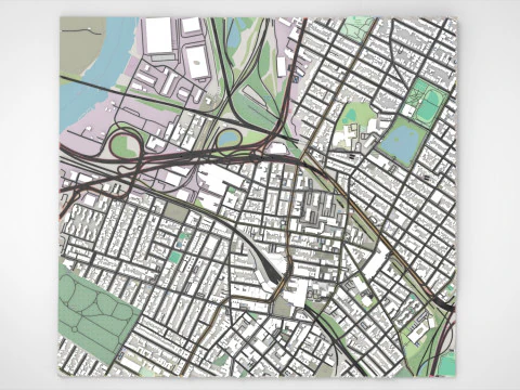 Paisagem urbana Jersey City Nova Jersey EUA Modelo 3D