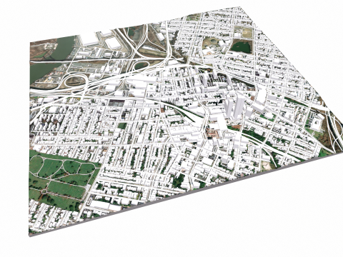 Cityscape Jersey City New Jersey USA 3Dモデル