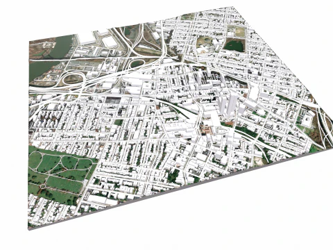 Paisagem urbana Jersey City Nova Jersey EUA Modelo 3D