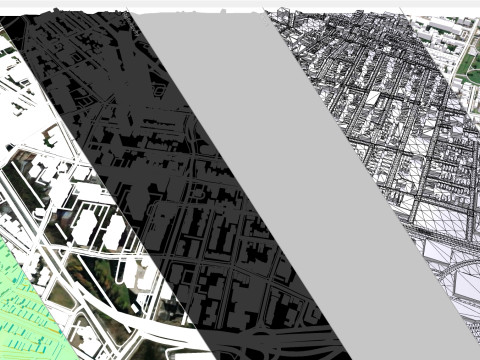 Cityscape Jersey City New Jersey USA 3Dモデル