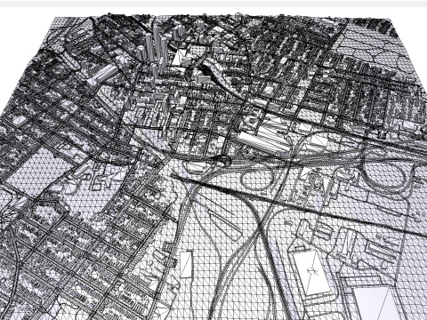 Paisagem urbana Jersey City Nova Jersey EUA Modelo 3D