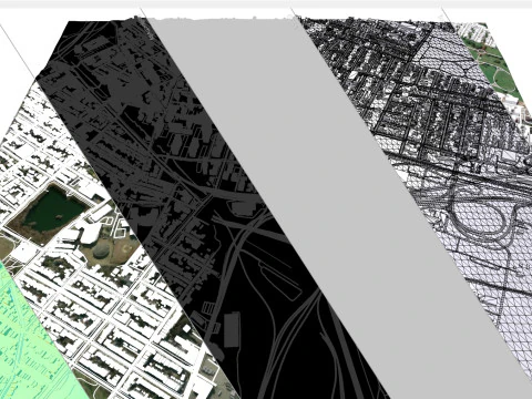 Paisagem urbana Jersey City Nova Jersey EUA Modelo 3D