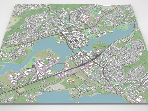 Cityscape Hameenlinna Finland 3D मॉडल