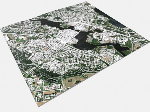 Cityscape Hameenlinna Finland 3D Model