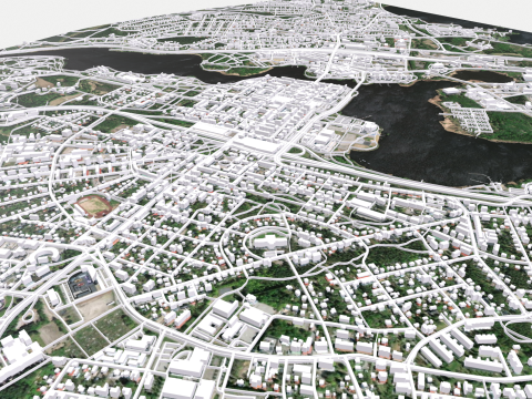 Cityscape Hameenlinna Finland Modelo 3D