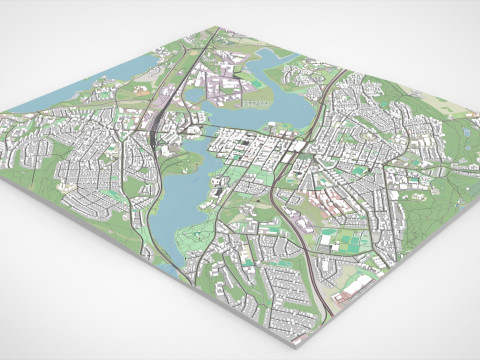 Cityscape Hameenlinna Finland Modelo 3D
