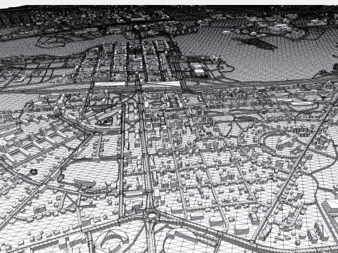 Cityscape Hameenlinna Finland 3D Model