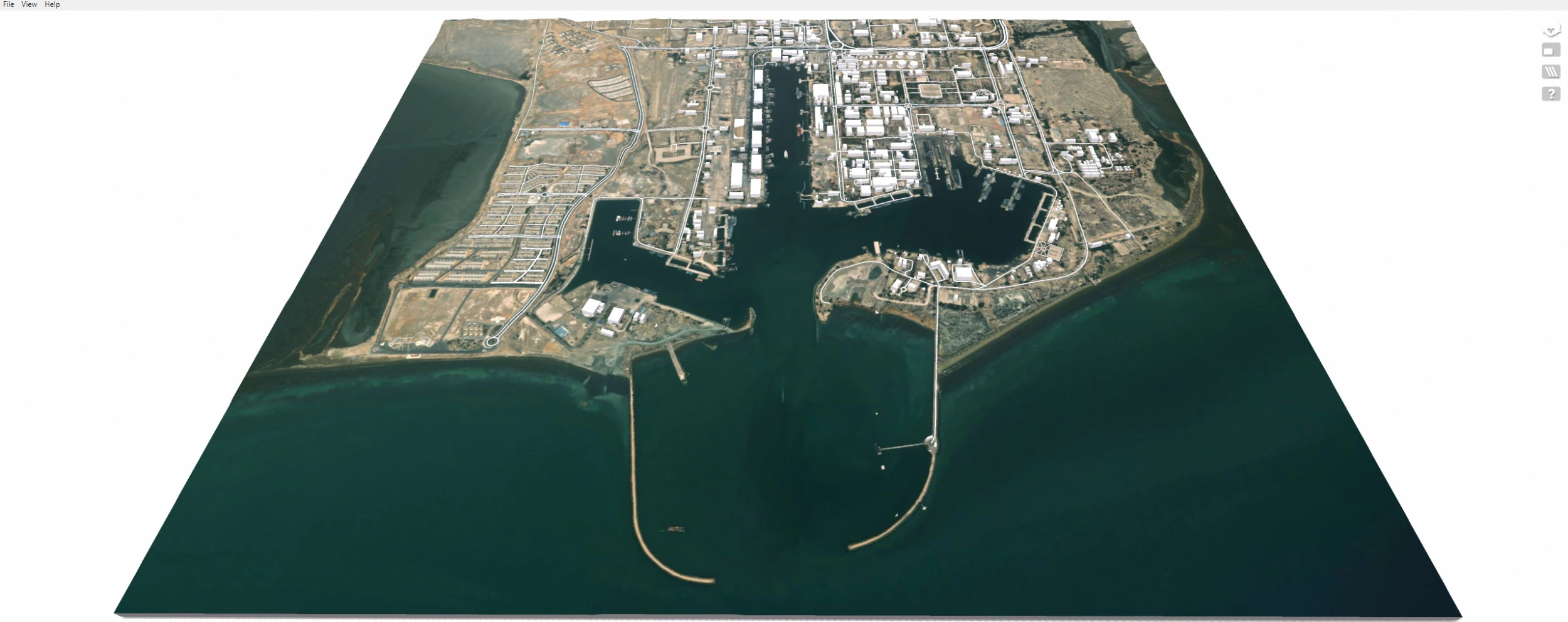 Shahid Bahonar Port Iran 3D Model .c4d .max .obj .3ds .fbx .stl .blend 