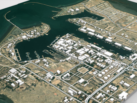 Shahid Bahonar Port Iran 3D मॉडल
