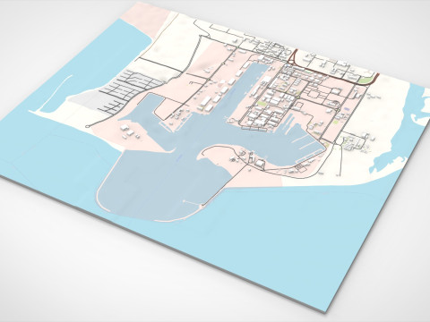 Shahid Bahonar Port Iran 3D मॉडल