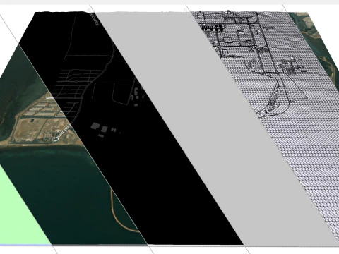 Shahid Bahonar Port Iran 3D Model
