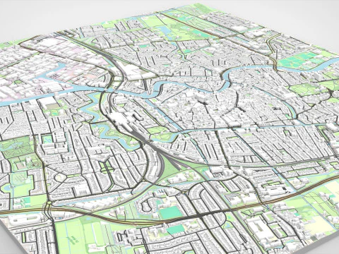 Cityscape Haarlem Netherlands 3D Model