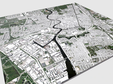 Cityscape Haarlem Netherlands 3D Model