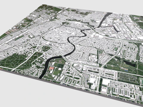Cityscape Haarlem Netherlands 3D Model