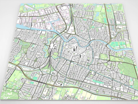 Cityscape Haarlem Netherlands 3D Model