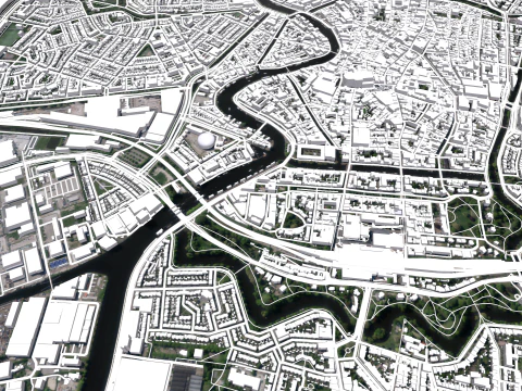 Cityscape Haarlem Netherlands 3D Model