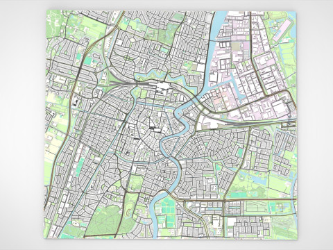 Cityscape Haarlem Netherlands 3D-Modell