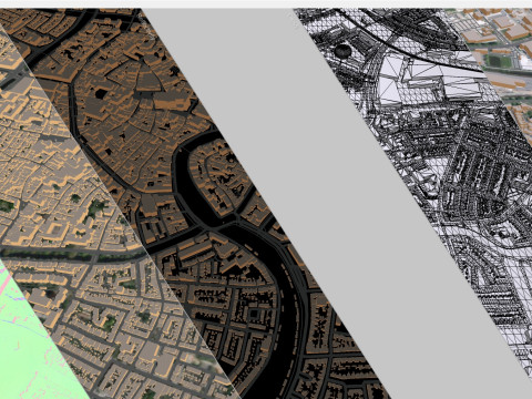 Cityscape Haarlem Netherlands 3D-Modell