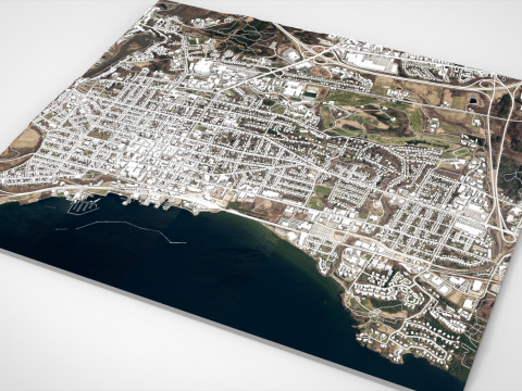 Cityscape Burlington Vermont USA 3D Model