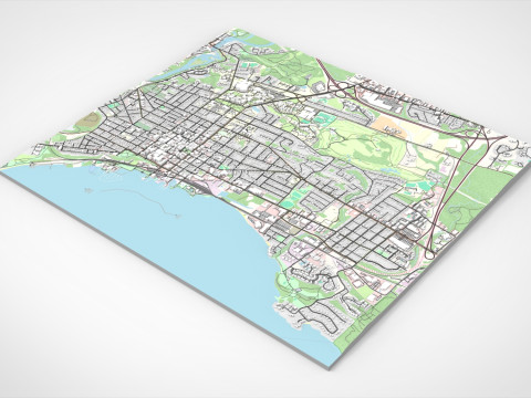 Cityscape Burlington Vermont USA 3D Model