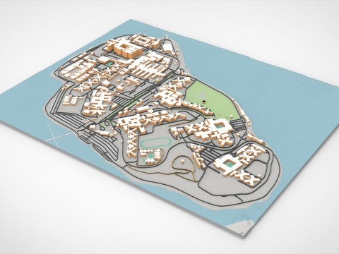 Rikers Island NY USA 3D Model