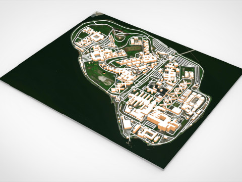 Rikers Island NY USA 3D Model