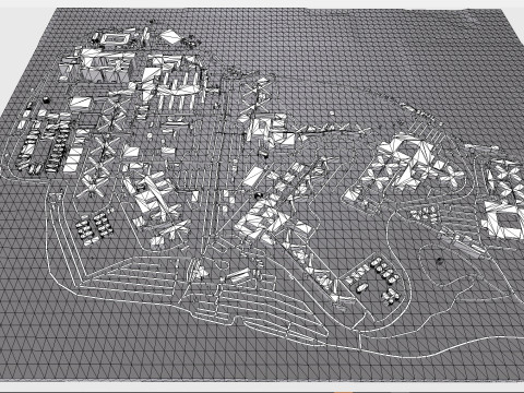 Rikers Island NY USA 3D Model