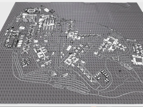 Rikers Island NY USA 3D Model
