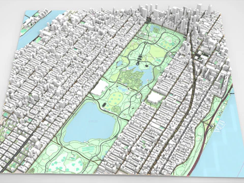美国上西区 3D 模型