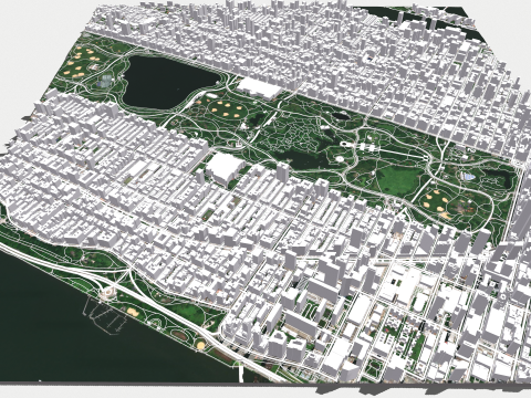 The Upper West Side USA 3D Model