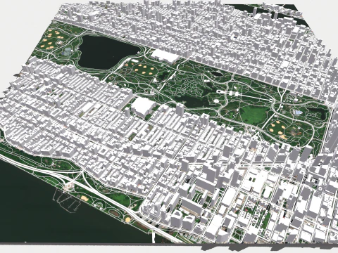 The Upper West Side USA 3D Model