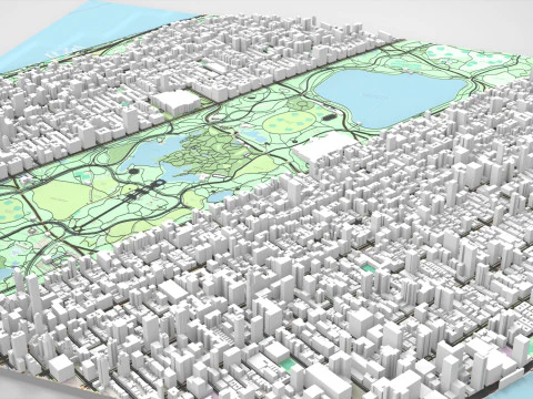 The Upper West Side USA 3D Model